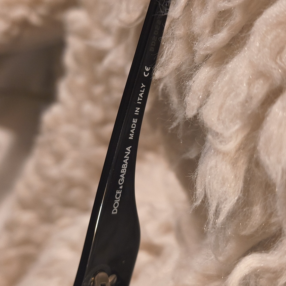 Dolce & Gabbana Sleek Sexy Baddie Office Bae Black Glasses with Case - Picture 3 of 7